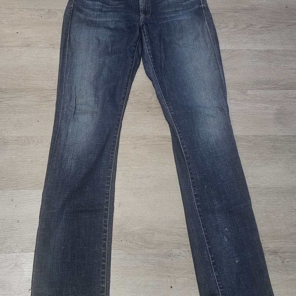 7 For All Mankind Kimmie Straight Leg Dark Blue Jeans SIZE 32